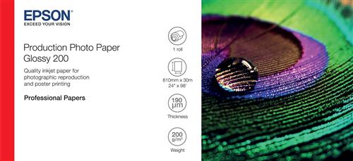 24'' Production Photo Paper Glossy 200g 30m