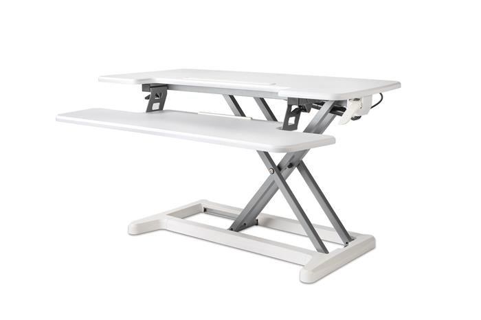Adjustable Sit-Stand Desk Riser 2, White