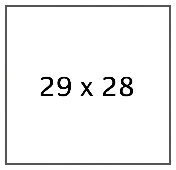 Meto etiket perm 29x28 hvid (30rl/700)