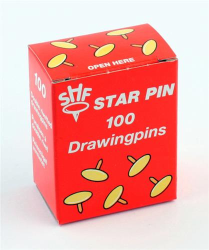 Tegnestifter Star Pin blank stål (100)