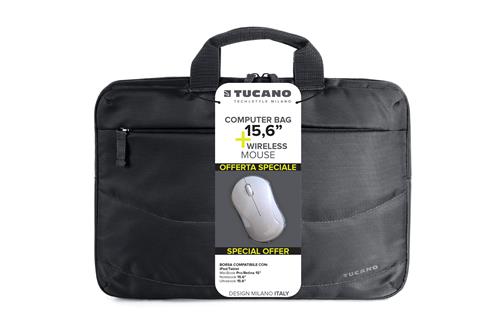15''-16'' Notebook Bag Bundle w/mouse Idea, Black