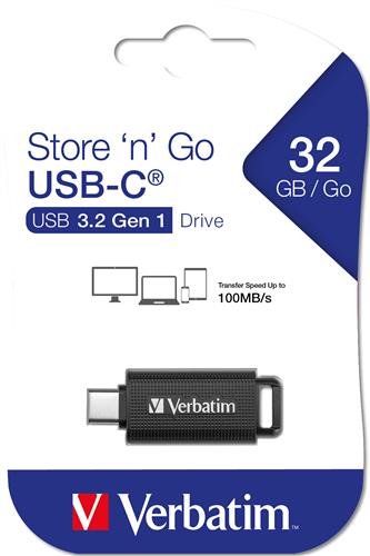 Verbatim Store'n'Go USB-C 3.2 Gen 1 Drive 32GB