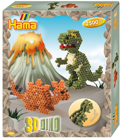 Hama midi | Gaveæske 3D | Dino |
