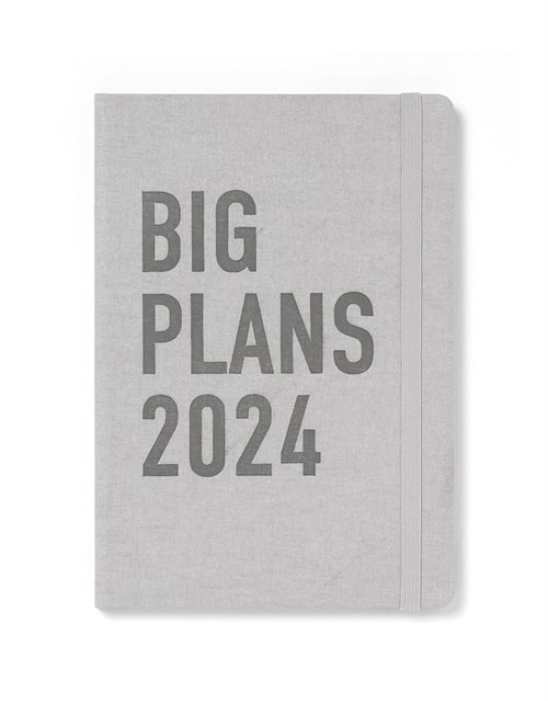Letts 2024 Kalender | Big plans | A5 | Uge pr opslag | Grå |