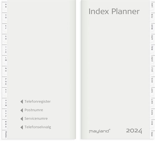 Mayland Index Planner | 2024 | Refill + Telefonregister |