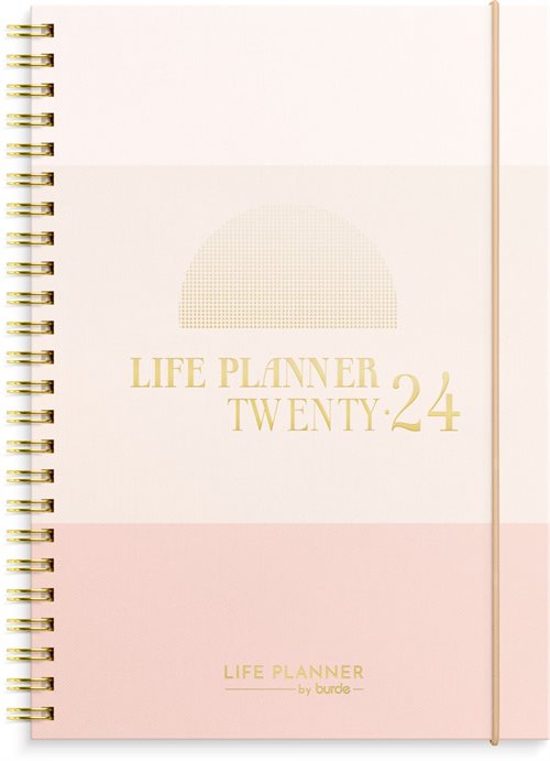Mayland Life planner | Pink | 2024 | Uge | Tværformat |