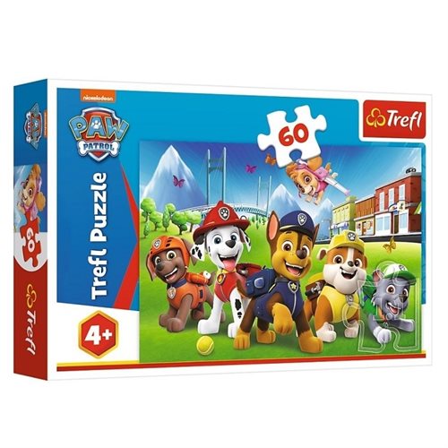 Puzzle | Paw Patrol on the grass | 60 Brikker |