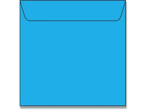 Kvadratiske Kuverter 5pk Azurblå
