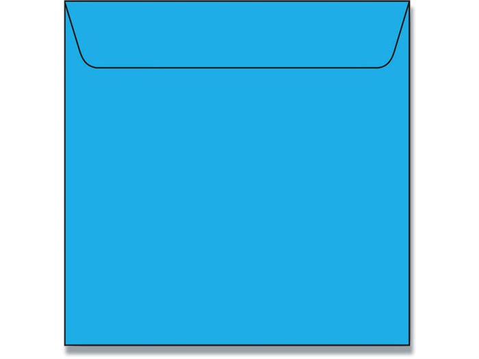 Kvadratiske Kuverter 5pk Azurblå