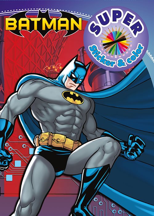 Batman - Super Sticker & Color