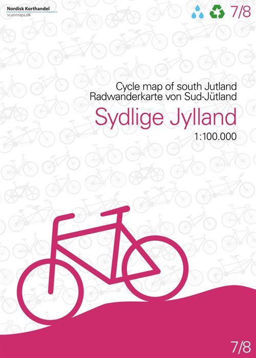 Sydlige Jylland cykelkort
