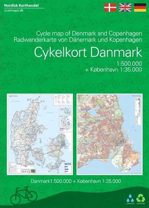 Cykelkort Danmark + København