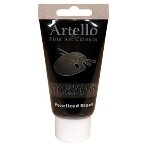 Artello acrylic 75ml Pearlized Blac