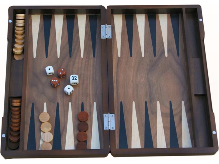 Backgammon i træ - Lille