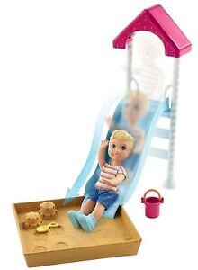 Barbie | Babysitter | Sandkasse+rutsjebane |