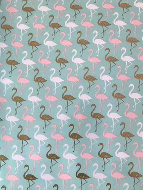 Bogbind, lamineret - flamingo