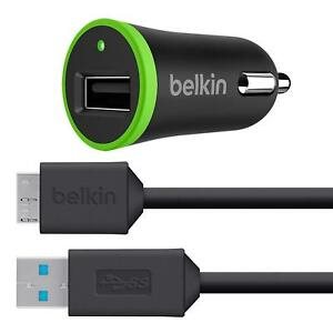 Car charger + USB 3.0 cable