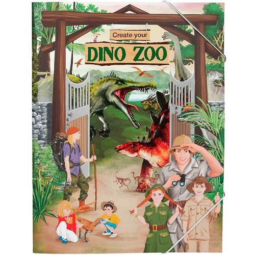 Dino zoo klistermærkebog
