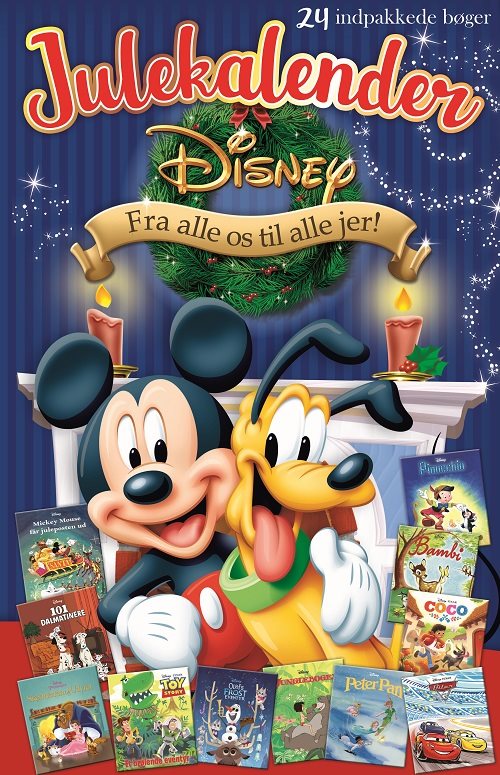 Disney Julekalender med 24 indpakkede bøger