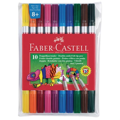 Faber Castell 10 Double-ended Felt Tip