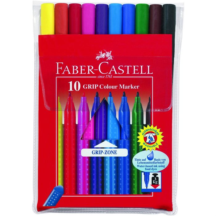 Faber Castell 10 Felt Tip Pens