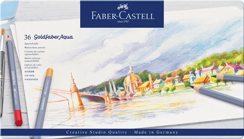 Faber-Castell 36 Piece Goldfaber Aqua Tin Set