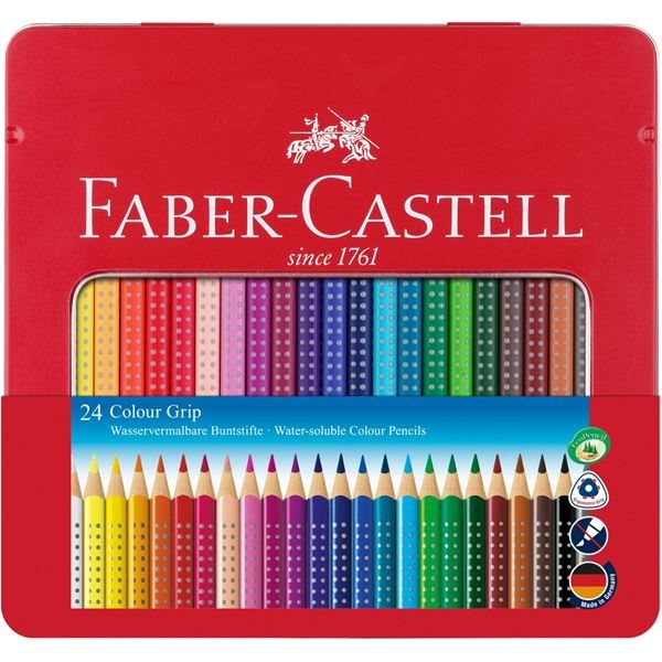 Faber Castell Farveblyanter Grip 2001 Metalæske (24)