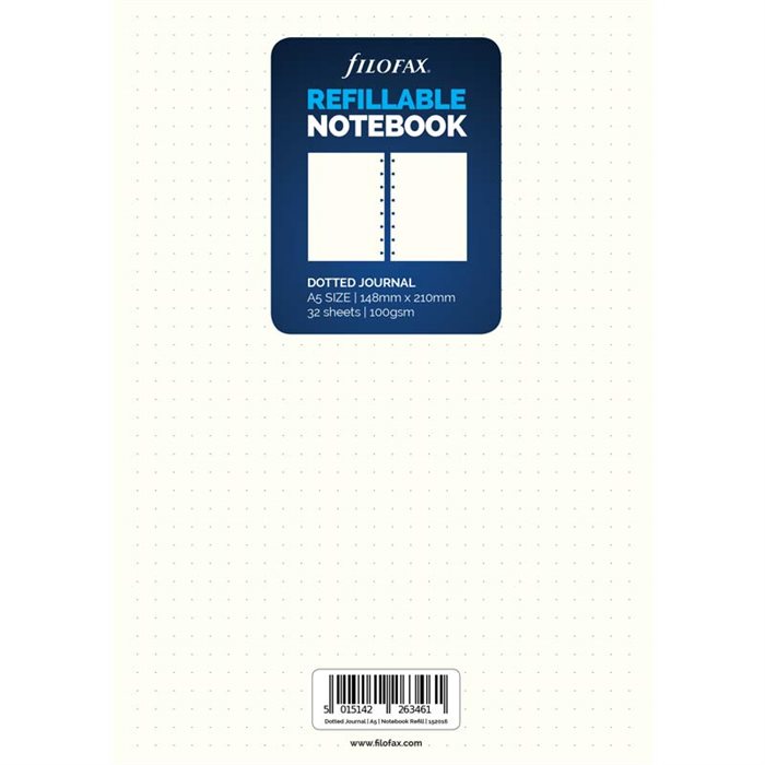 Filofax Notesblok A5 - Refill Dotted