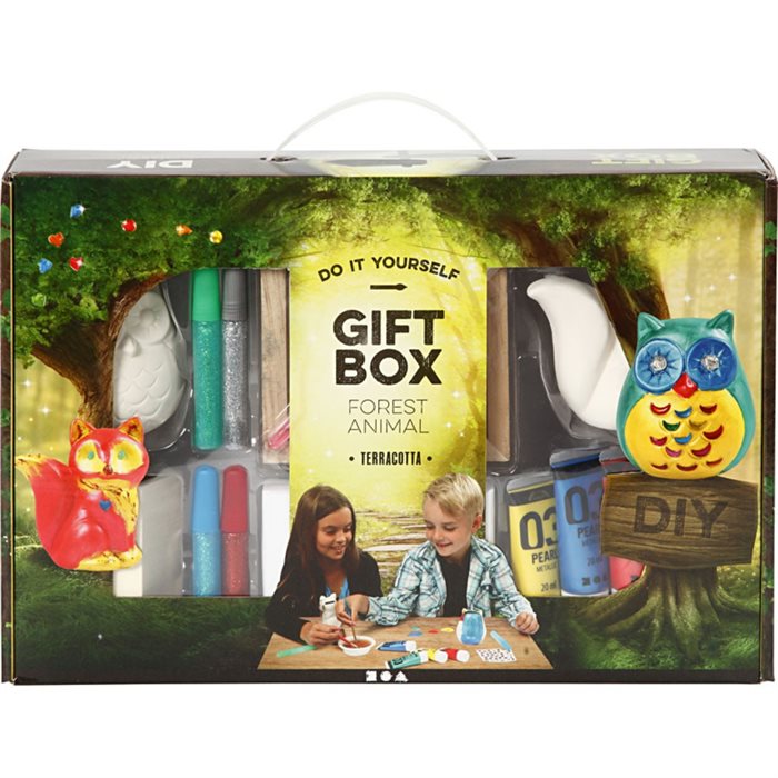 Giftbox, forest animal - Terracotta