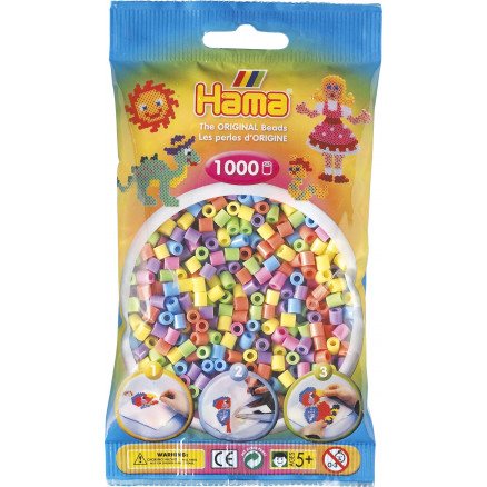 Hama Midi Perler 207-50 Pastel Mix