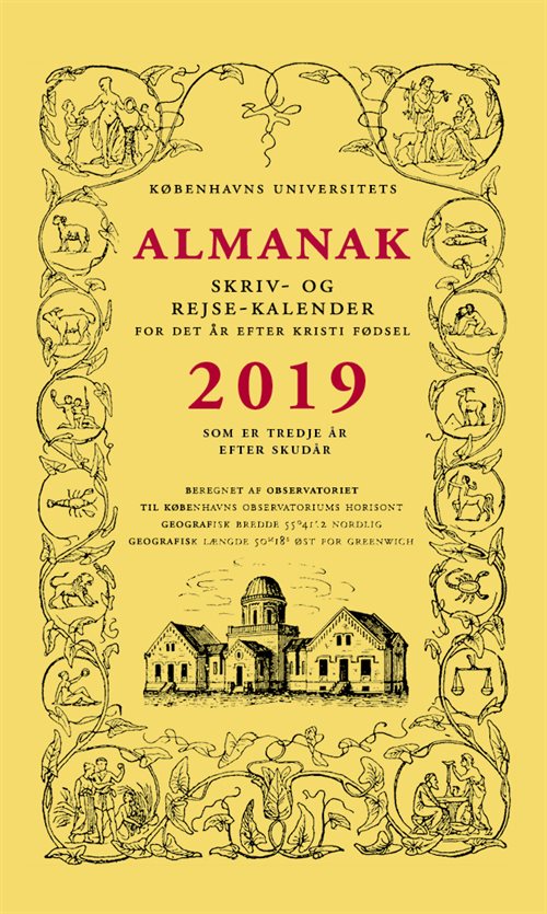 Almanak 2019 Skrive- Og Rejsekalender
