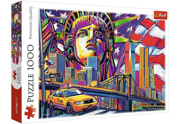 Trefl Puslespil Colours of New York - 1000 Brikker