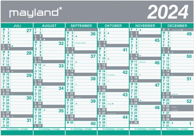 Mayland 24/25 | Studie Kæmpekalender 2x6 måneder