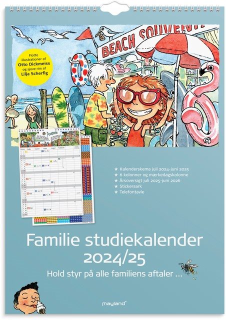 Mayland Familiekalender 24/25 | Otto Dickmeiss & Lilja Scherfig | Studie | A3