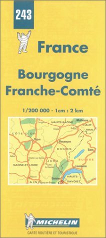 Michelin kort Bourgogne Franche-Comté