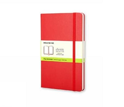 Moleskine Large Plain Hardcover Notebook Red