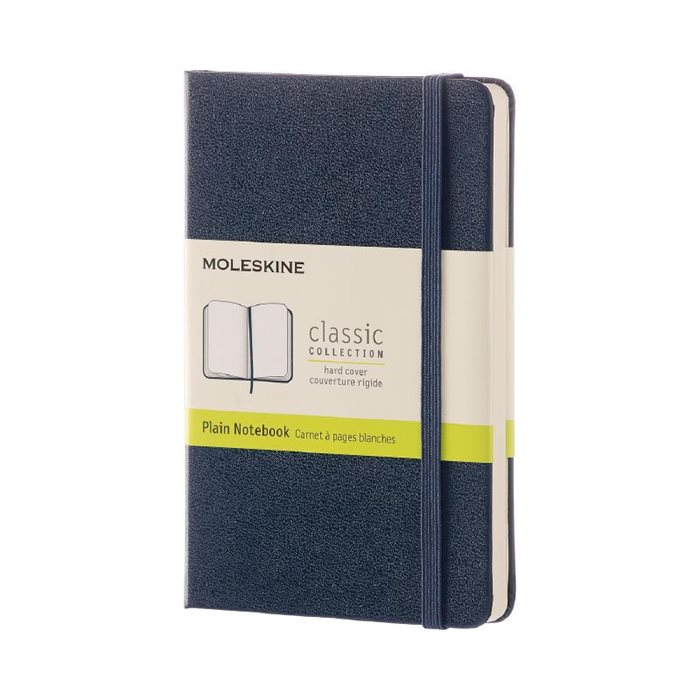 Moleskine Notebook Pocket Plain Sapphire Blue Hard Cover