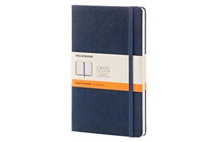 Moleskine Sapphire Blue Large Ruled Notebook Hard