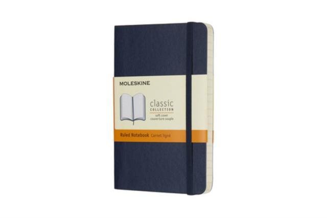 Moleskine Sapphire Blue Pocket Ruled Notebook Soft 