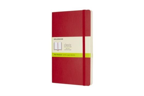 Moleskine Scarlet Red Large Plain Notebook Soft 