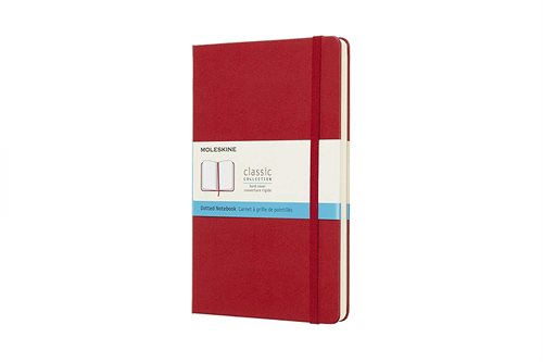 Moleskine Scarlet Red Notebook Large Dotted Hard 