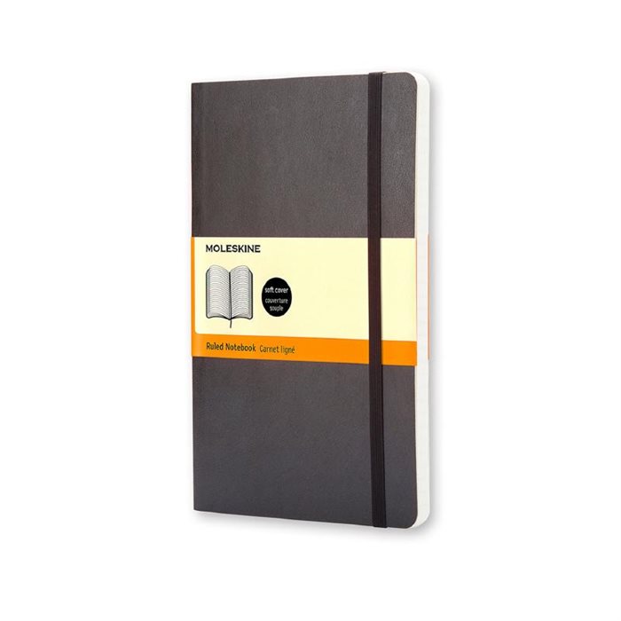 Moleskine Soft Cover Pocket Ruled Notebook Black
