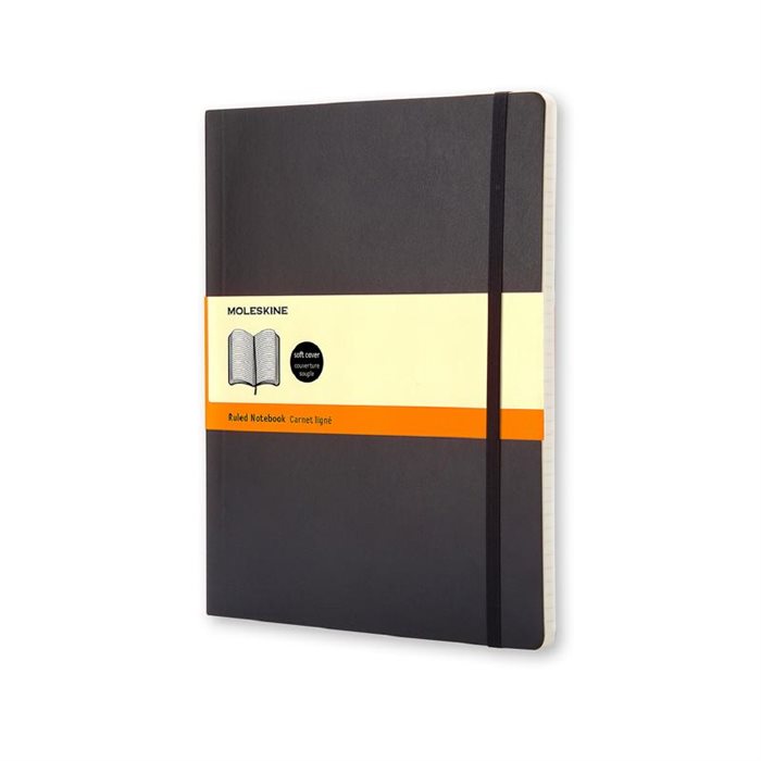 Moleskine Soft Extra Large Ruled Notebook Black