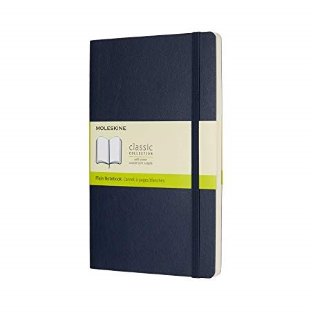 Moleskine Soft Notebook Plain Large Blue