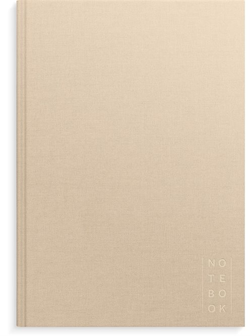 Notebook Textile | Beige | Lined | A4 |