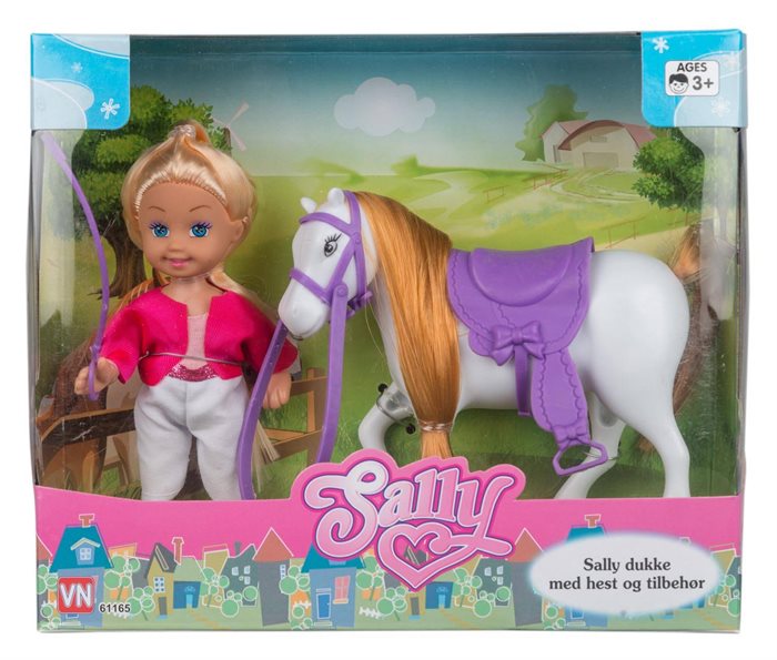 Sally | Dukke med hest og tilbehør |