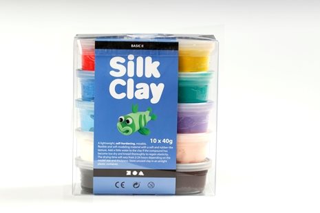 Silk clay 10x40g - basic 2