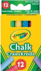 Tavlekridt Crayola ass farver - 12 stk