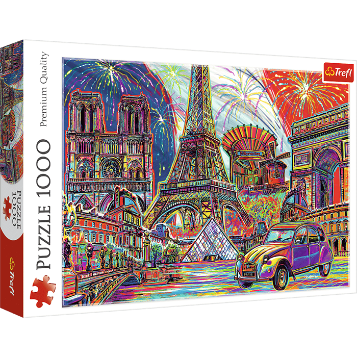 Trefl Puslespil Colours of Paris - 1000 Brikker