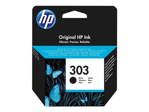 HP 303 black ink cartridge, blistered